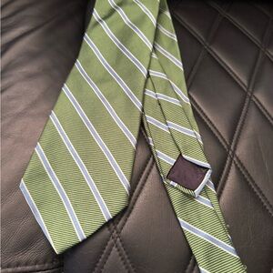 Brooks Brothers Green and Blue Striped Tie